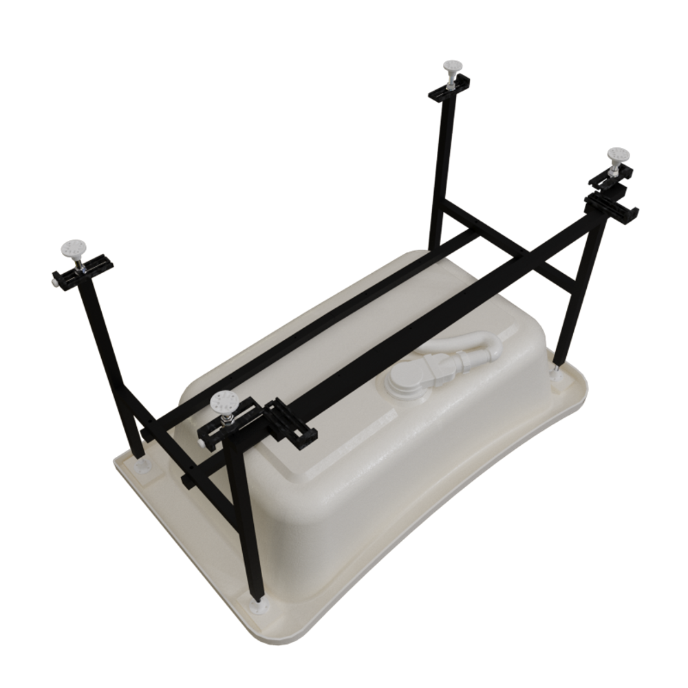 TIMO ванна AKKE1270-SET (1200*700*800) в сборе на раме с экранами