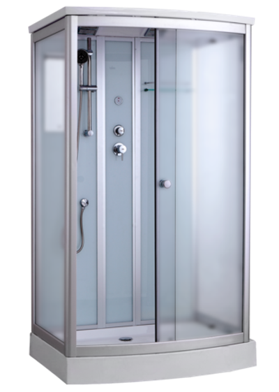 Timo Standart T-6615 Silver Fabric душевая кабина (120*90*220)