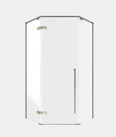 Timo Душевой угол TTSSP-90/13C-8, распаш 900*900*2000, проф никель, стекло проз 8 мм