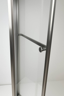 Timo Душевой угол TTSS-100/13C-8L, раздвиж 1000*1000*2000, проф никель, стекло проз 8 мм