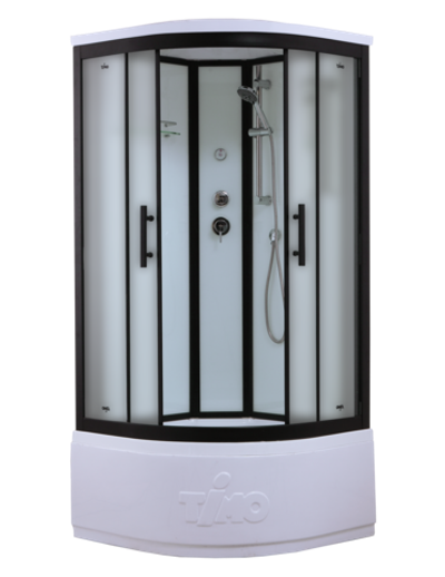 Timo Standart T-6600 Black Fabric душевая кабина (100*100*220)