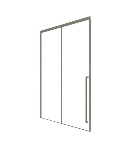 Timo Душевая дверь TDSS-150/13C-8R, раздвиж 1500*2000, проф никель, стекло проз 8 мм