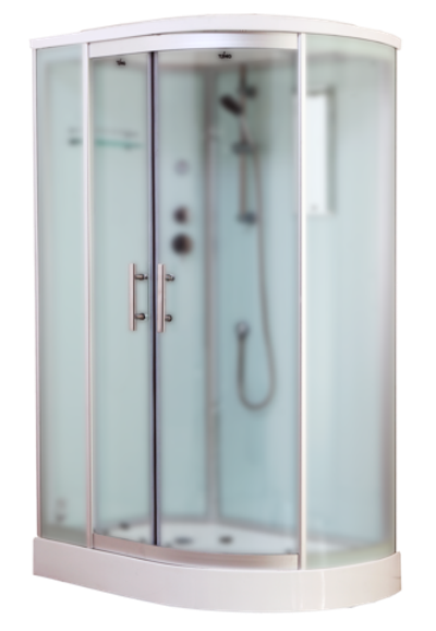 Timo Standart T-6602 Silver Fabric L душевая кабина (120*85*220)