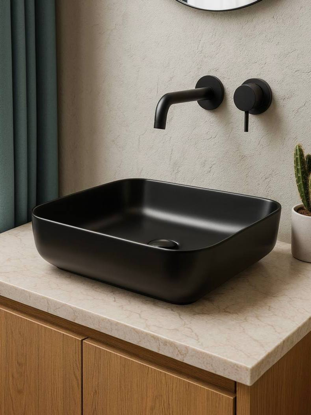 Раковина накладная Timo Keramiikka SOLI ТК-305 MB