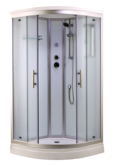 Timo Standart T-6609 Silver Fabric душевая кабина (90*90*220)