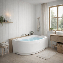 TIMO ванна LINNA169R-SET (1690*1100*710) в сборе на раме с экраном