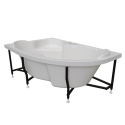 TIMO ванна LINNA149L-SET (1490*960*690) в сборе на раме с экраном