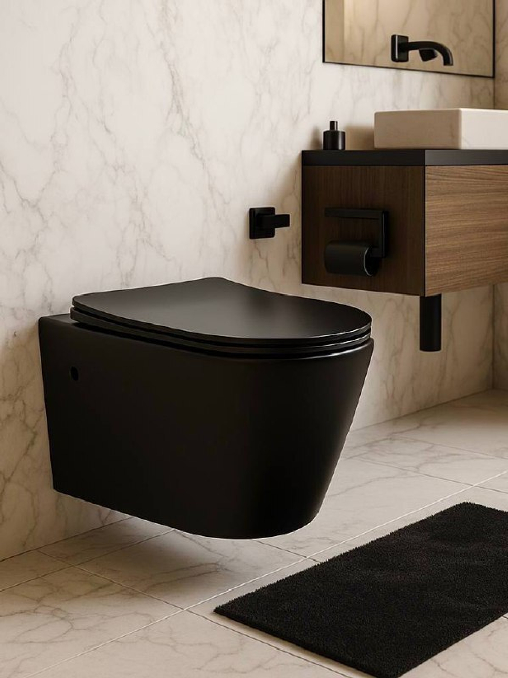 Унитаз подвесной Timo Keramiikka INARI TK-503 MB