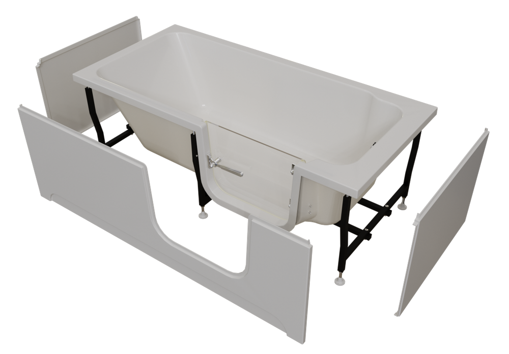 TIMO ванна INGRID1575-SET (1500*750*610) в сборе на раме с экраном