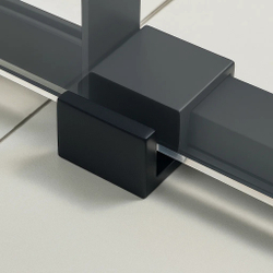 Timo Душевая дверь TDSS-140/03C-8R, раздвиж 1400*2000, проф черный, стекло проз 8 мм