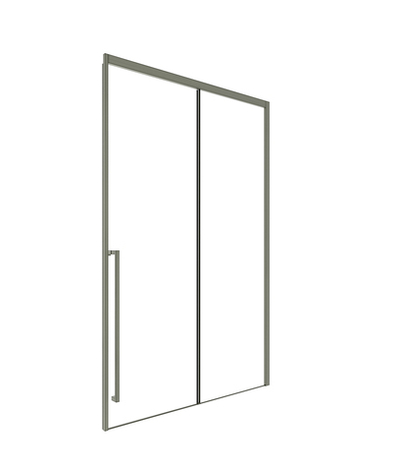 Timo Душевая дверь TDSS-140/13C-8L, раздвиж 1400*2000, проф никель, стекло проз 8 мм