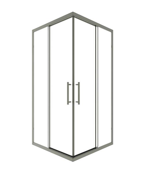 Timo Душевой угол TKSS-90/13C-8, раздвиж 900*900*2000, проф никель, стекло проз 8 мм