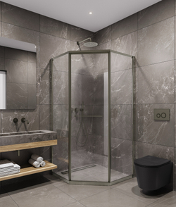 Timo Душевой угол TTSS-100/13C-8L, раздвиж 1000*1000*2000, проф никель, стекло проз 8 мм