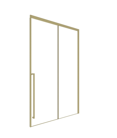 Timo Душевая дверь TDSS-120/17C-8L, раздвиж 1200*2000, проф мат золото, стекло проз 8 мм